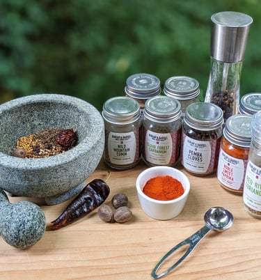 Private chef portland OR premium spices for flavorful healthy cuisine. Retreats glamping gluten-free