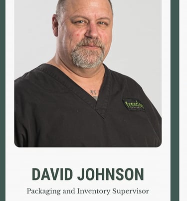 David Johnson packaging & Inventory supervisor corporate headshot