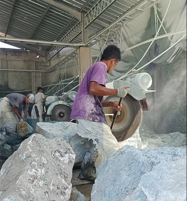 Sukabumi green stone tiles suplier