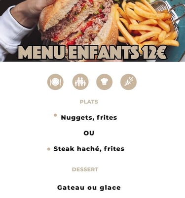 Menu enfant
