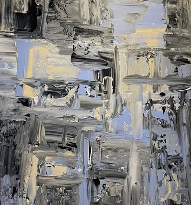 Labyrinthe - Tableau art abstrait - art contemporain - acrylique sur toile