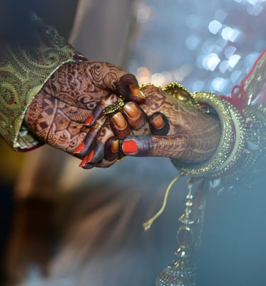 Couple holding hands destination wedding jaipur