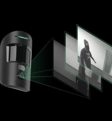 Detector PIRCAM inalámbrico: se encarga de la alarma de intrusión interior y exterior