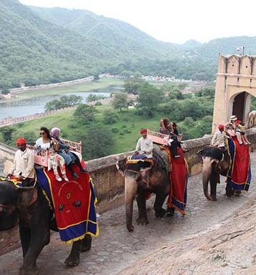 Elephant ride at Amer Fort Jaipur