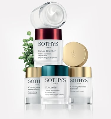 Profesionali Sothys kosmetika veidui ir kūnui. Dekoratyvinė kosmetika. Sothys parduotuvė. 