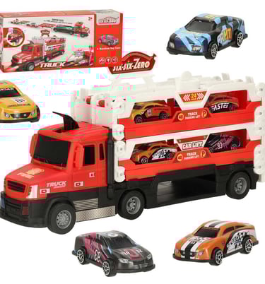 žaislinis sunkvežimis, mašina trasa