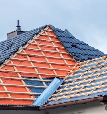 couverture maison avec protection et tuile