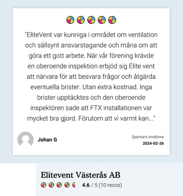Omdöme från www.reco.se, Johan G