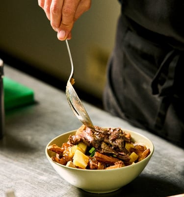 Poutine au porc effiloché