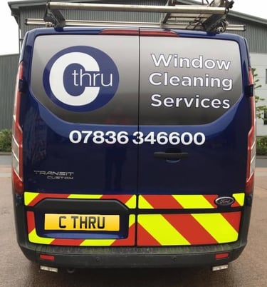 Window Cleaning Van. C Thru Window Cleaners, Exeter.