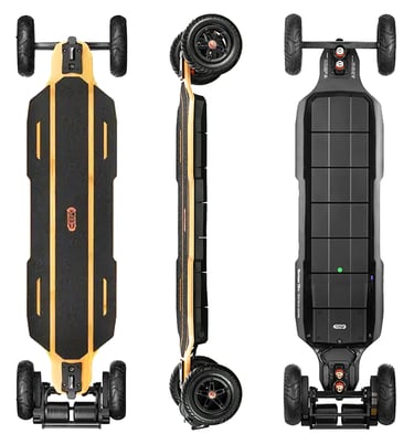 Meepo Hurricane Ninja Bamboo top, lateral and bottom view
