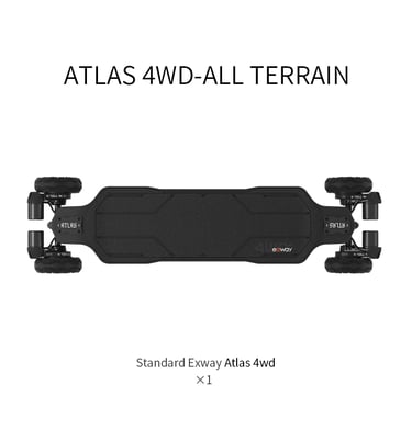 Exway Atlas Pro 4WD top view