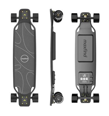 Maxfind MAX5 PRO top, side and bottom views
