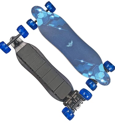 Apsuboard Comet (belt motors) oblique top and bottom views