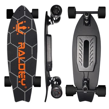 Raldey K2 top, side and bottom views