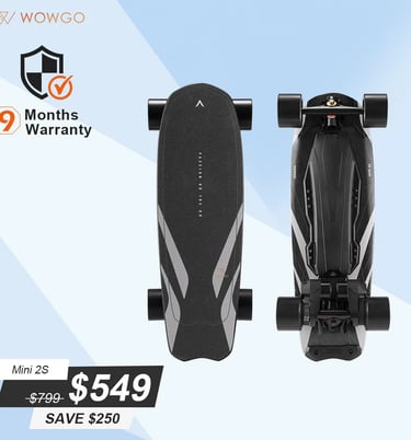WowGo mini 2S top and bottom views plus offer price