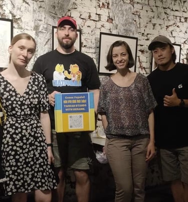 Taiwan Stands With Ukraine artist Evgeny Bondarenko