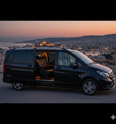 9θέσιο Taxi Van Καβάλα Mercedes-Benz Vito - Orange Taxi