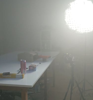 a camera and a camera on a tripod