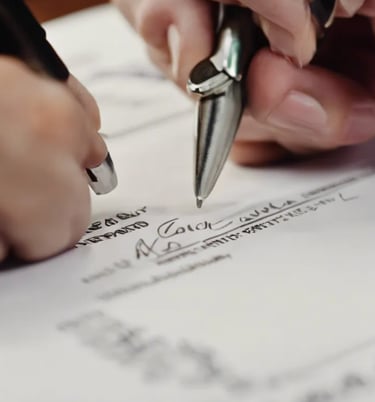 a person is writing a checklist of a checklist