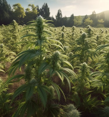 outdoor marijuana field