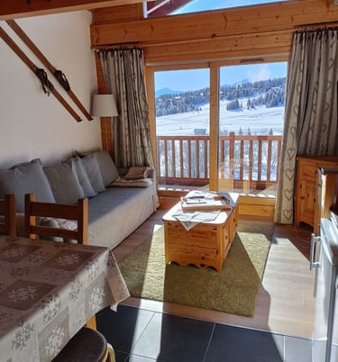 Chalet Cristal, appartement 315, matériaux, aménagement et équipements particulièrement soignés