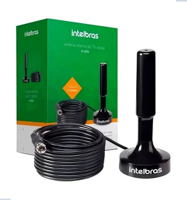 Antena Interna Tv Digital Ampliada 360 graus Televisão 2031