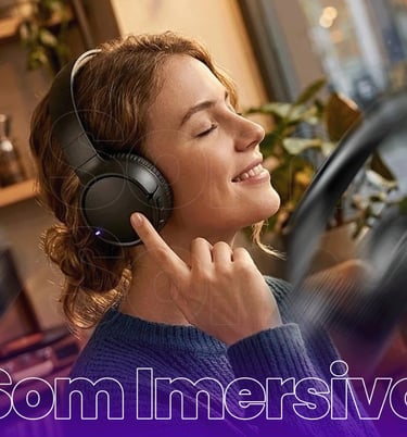Fone de Ouvido Bluetooth 5.0 Sem Fio