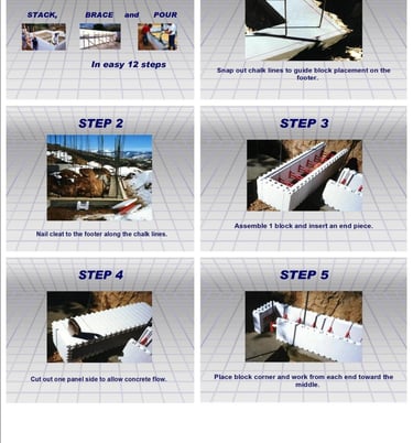 step by step installation for SmartBlock icfs