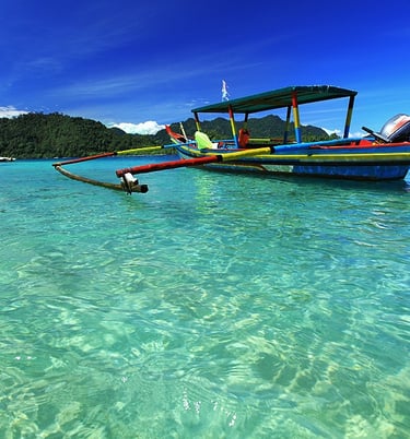 Pagang dengan air laut yg jernih