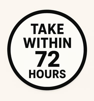 Take within 72 Hours