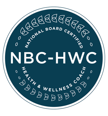 NBC-HWC, certified health and wellness coach, badge
