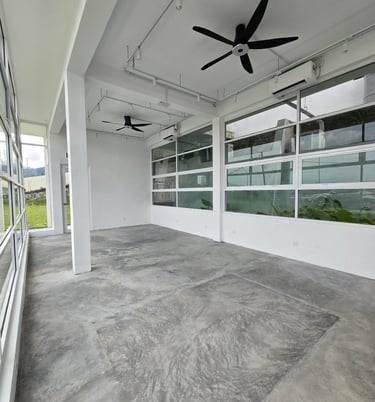 Air conditioned indoor space in Kuari21 event space, Cheras KL