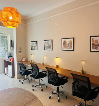 Espaço compartilhado de coworking