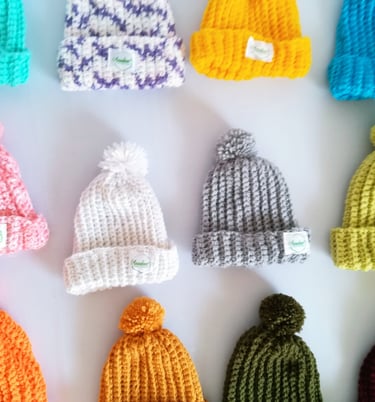 Gorros tejidos Anudan - Costa Rica 