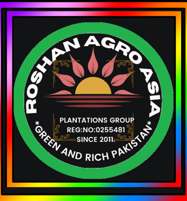 a logo for roshhan agroad, a plant based business