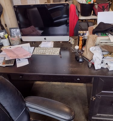 Dirty desk