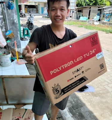 Hadiah Venueku untuk mitra berupa TV 24 inch