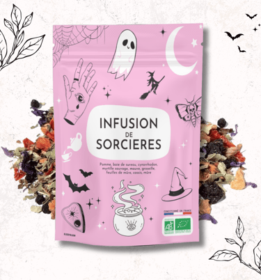 Infusion Tisane Thé de sorcières BIO bloodybloom