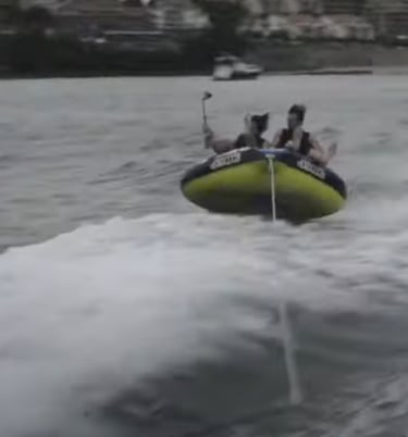 Donut arrastrable inflable