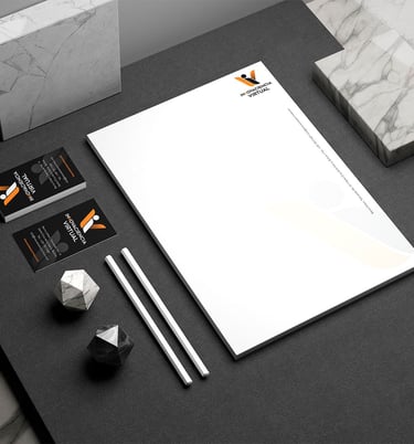 Imagen de aplicaciones de marca en un Mock up