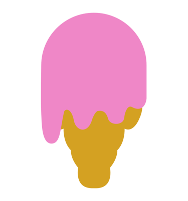 Ice cream cone. Visual asset design. SquareKey Studio. Graphic design Services