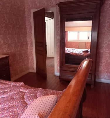 Frankrijk -Sud-Ouest- Nouvelle-Aquitaine -Gironde eerste verdieping - die rose kamer2