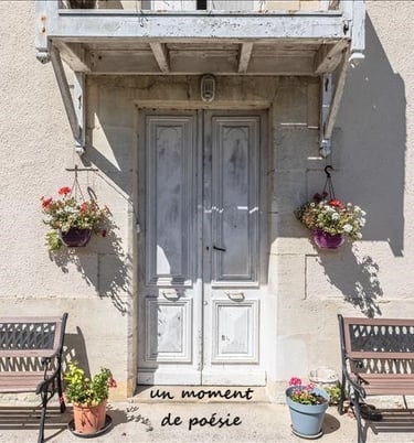 Frankrijk -Sud-Ouest- Nouvelle-Aquitaine -Gironde eerste verdieping - Chalet - De ingang