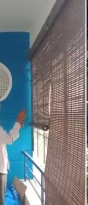 PVC roller blinds for outer balcony