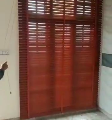 Wooden blinds for windows