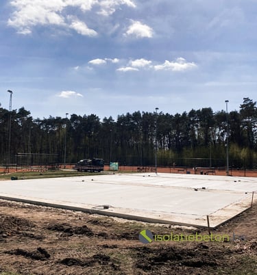 waterdoorlatende ondergrond schuimbeton sportvelden