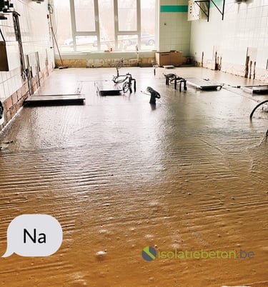 Isolatie uitvulling schuimbeton