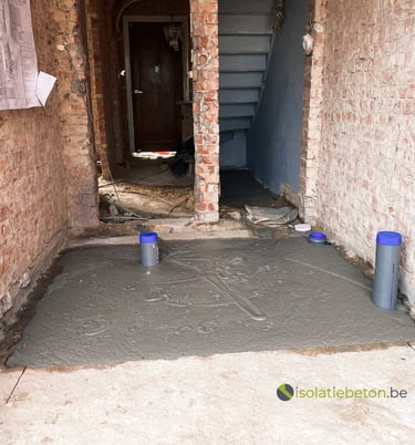 Isolatie opvullen kelders schuimbeton