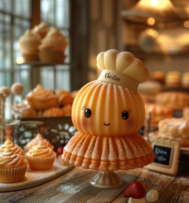 mascott madelaine de proust pâtisserie Christian Strasbourg